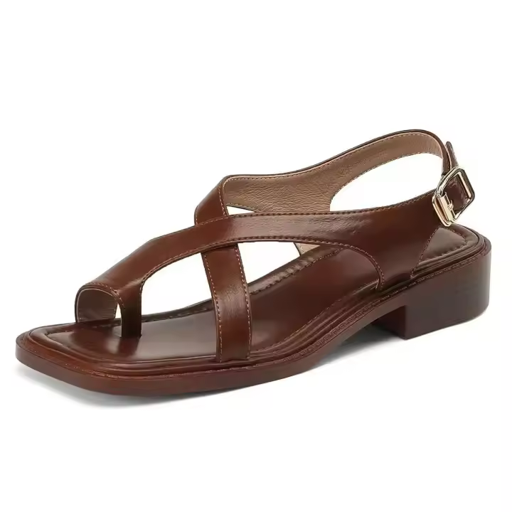 Nuevas sandalias romanas de fondo plano con suela de goma antideslizante, zapatos de mujer de moda - 1