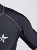 Protección Solar Para Hombres, Parte Superior De Traje De Baño De Cuello Alto, De Secado Rápido, Elástica - details 4