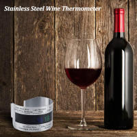 Termómetro de acero inoxidable para Collar de vino, herramienta para bebidas de Bar, champán, cerveza, botella de vino tinto, termómetro con pantalla LCD, Sensor de Clip - details 2
