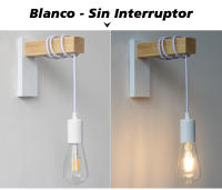 Lámpara de pared de madera Retro, candelabro Vintage, accesorio E27, decoración interior del hogar, comedor, mesita de noche, iluminación de dormitorio - details 4