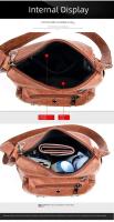 Bolso cruzado de cuero suave de gran capacidad para mujer, bolso de mamá moderno, combina con el día a día - details 14