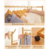 sobre Ruedas bambú Mornos Ganchos Sólidos Fácil Ensamblar para Ropa Gorros Bolsas (Bambú) - details 5