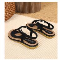 Sandalias de Mujer Bohemias Tejidas 2025 Suela Plana Tallas 36-44 Estilo Veraniego Casual para Playa y Ciudad - details 55