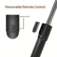 Palo de selfie inalámbrico con trípode y mando a distancia, multifuncional, material ABS, conector de audio de 3,5 mm, alimentado por batería, para teléfonos móviles, cámaras en vivo, viajes - Selección de color aleatorio, trípode de cámara |   trípode - details 1