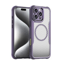 KEYSION-funda a prueba de golpes MagSafe para iPhone, 13, 12, 11 Pro Max, SE 2022, 2020, protección de cámara, textura de fibra de carbono - details 15
