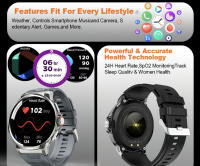 Reloj inteligente para hombre, pulsera de 1,85 pulgadas con pantalla grande de alta definición, Bluetooth, llamada para ejercicio y fitness - details 9