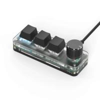 ropad ro Programming Keyboard RGB  Hot Swap Gaming Custom Keypads Red Switch 3 Keys Knob For  Multimedia - details 0