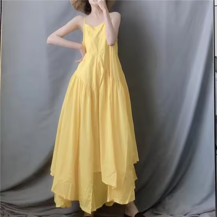Vestido de Súper Hada fugitiva de alta gama, regalo de cumpleaños negro francés, mujer ceñida a la cintura - 1