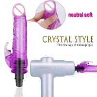 Vibrador de punto G Leten Rabbit, estimulador de clítoris telescópico, consolador de mano, juguete sexual para adultos CrystalHead - details 5