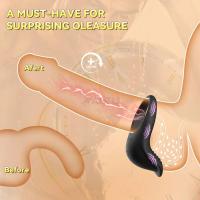 Leten Anillo Vibrador de Retraso de Ejaculación para Hombres Control APP Masajeador de Testículos - details 4