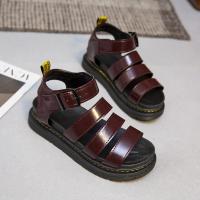Spot Large Verano Nueva Suela Gruesa Una Línea Sandalias Romanas Casuales Zapatos con Hebilla de Cabeza Redonda Transfronteriza para Mujer - details 8