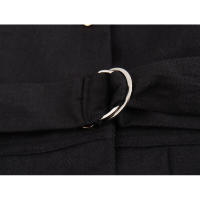 - Vestido camisero sin mangas con cinturón, mezcla de lino, estilo europeo y americano para mujer - details 6