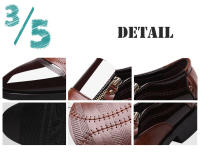 Zapatos de vestir de negocios clásicos para hombres, zapatos de boda formales elegantes de moda, zapatos Oxford sin cordones para oficina - details 2