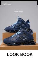 Zapatillas de ocio versátiles para hombre, zapatos deportivos ligeros y cómodos para caminar, zapatos para correr con hoja de grafiti a la moda, calzado masculino - details 2