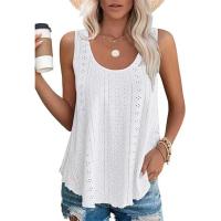 Camisetas informales holgadas sin mangas de talla grande para mujer, camisetas sin mangas de verano 2025, camisetas sin mangas de moda para mujer - details 1