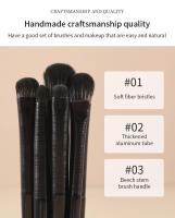 Set De 6 Pinceles De Maquillaje Para Los Ojos Profesionales Suaves Contorno Sombra De Ojos Línea De Ojos Pestañas Herramienta De Belleza Femenina Material De Pelo De Lana - details 0