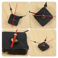 Mecanismo de movimiento de reloj, hora negra, minuto, segundero rojo, juego de herramientas de bricolaje - details 6