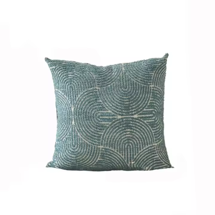 Decoración del hogar estilo INS funda de almohada de felpa 45CM Color sólido funda de almohada cuadrada funda de cojín sofá/cama - 1
