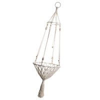 Hamaca colgante de macramé para gatos, cesta tejida a mano, cama columpio para gatos, decoración colgante para interiores y exteriores - details 6