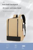 Mochilas de gran capacidad, mochilas de cerradura de contraseña impermeable para hombres, viajes de negocios, mochilas de carga USB - details 2