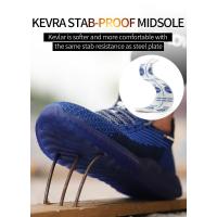 Zapatos de seguridad ligeros y transpirables para trabajo, zapatillas de suela firme con punta de acero antideslizante para hombres - details 4