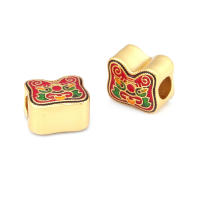 Pulseras de Brass Dorado Mate 4PCS Grande Agujero Abalorios para Hacer Joyas DIY - details 22