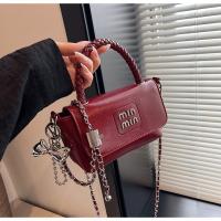 Moda plata encerado aceite de cuero bolso pequeño bolso cuadrado, nuevo bolso de hombro de cadena, bolso cruzado - details 4