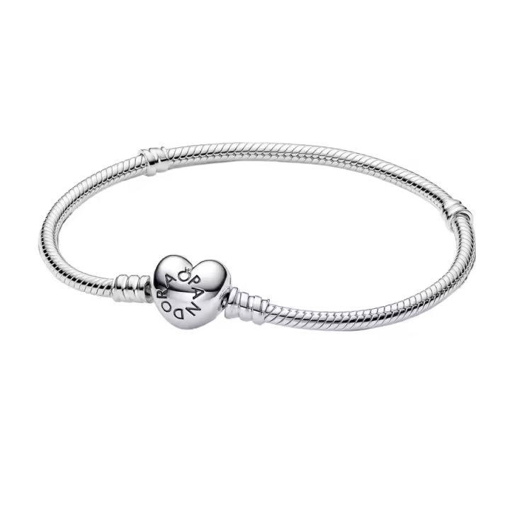 Pandora Moments Pulsera De Plata De Ley 925 Con Cadena De Serpiente - 1