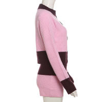 BUNO-Conjunto de 2 piezas para mujer con diseño de Patchwork Nibber, Chaqueta de punto de otoño, nueva tendencia, Chaqueta de punto corto con cremallera, pantalón corto grueso, ropa informal y sencilla - details 10