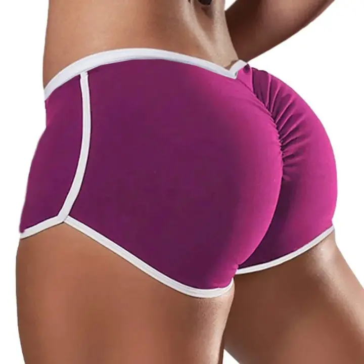 Pantalones cortos deportivos de cintura alta para mujer, mallas ajustadas, transpirables, para gimnasio, entrenamiento, Fitness y Yoga - 1