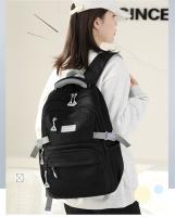 Bolsa escolar para estudiantes, morral sencillo de color sólido para mujer, morral escolar juvenil - details 0