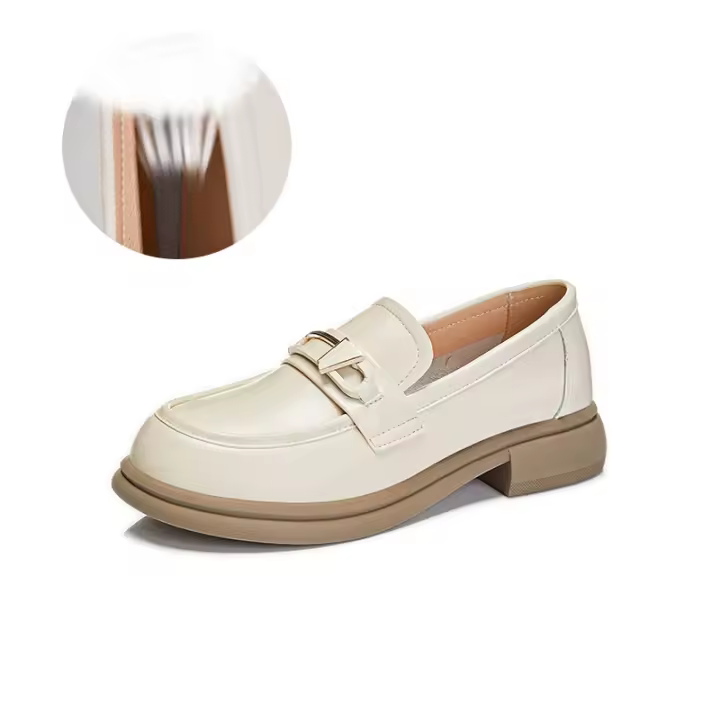 Estilo británico, zapatos pequeños de cuero de un pedal, zapatos de mujer, estilo pequeño, fragantes, zapatos individuales - 1