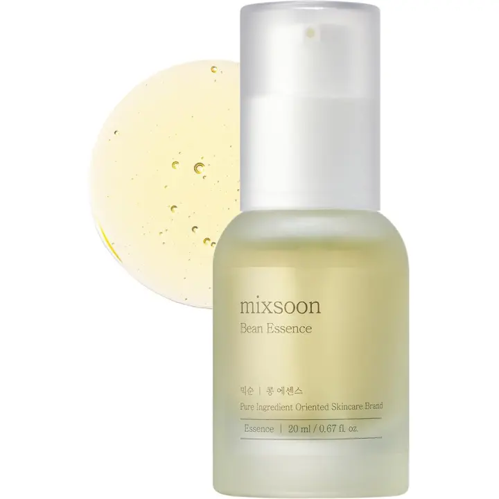 Mixsoon Bean Essence Exfoliante Hidratante Cuidado Coreano Suero de Ácido Hialurónico para la Piel de Vidrio 0.68 Fl. Oz. / 20 ml (paquete de 1) - 1