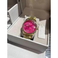 Empress West New Rose Red Crushed Ice Blue Esfera pequeña Banda de acero de cuarzo Reloj de mujer Color de fruta del dragón - details 10