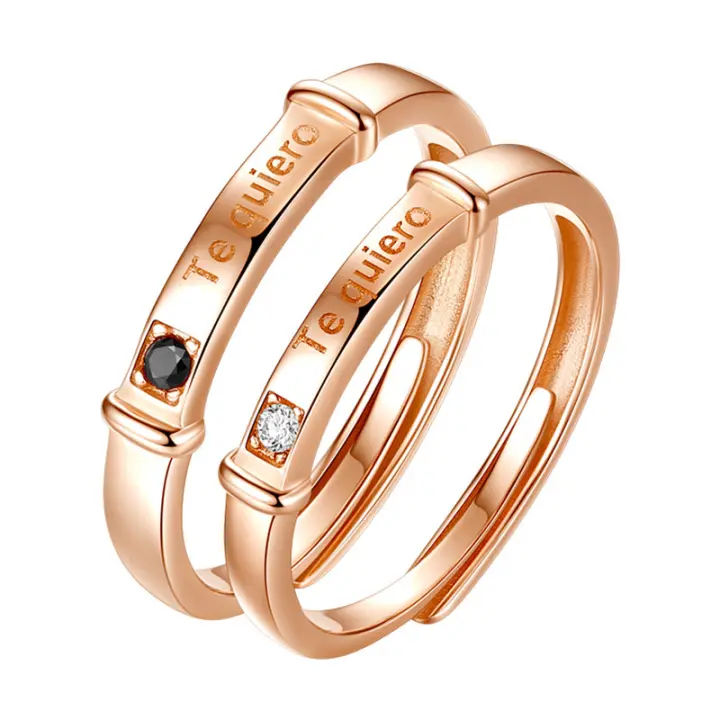 Anillos de Plata 925 para hombre y mujer, regalo original, Regalo de San Valentín,aniversario parejas - 1