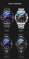 Reloj de cuarzo resistente al agua, reloj de moda luminoso original de acero inoxidable que no se decolora para hombres - details 5