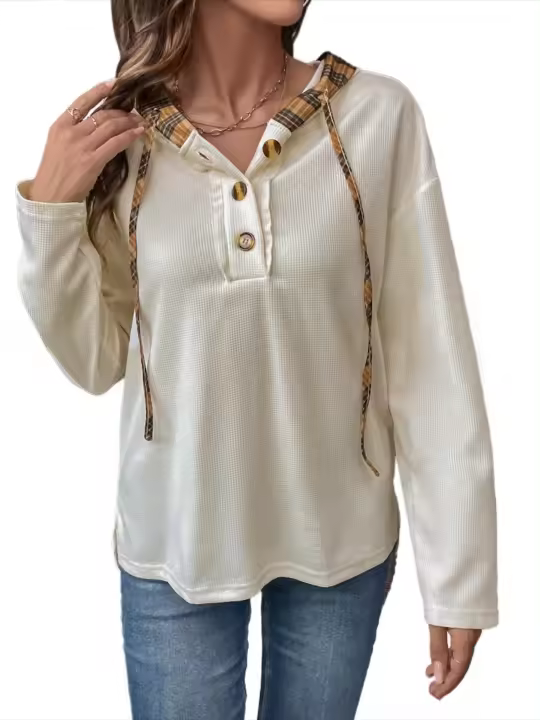 Sudadera con capucha de manga larga Picado Popular coreana para mujer primavera-otoño - 1