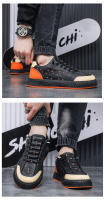 Nuevos zapatos de cuero informales, modernos y versátiles, zapatos de tabla de moda, zapatos Forrest Gump, mocasines con bloques de color - details 11