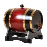 Barril de vino de madera de roble Vintage, accesorios de elaboración casera, contenedor de almacenamiento de gran capacidad para Tequila, vino y whisky, 1.5L/3L - details 4
