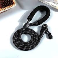Correa básica color negro para perro resistente