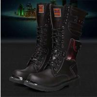 Señal de entrega Caza al aire libre Zapatos de trabajo duraderos de gran tamaño Botas de motocicleta de cuero - details 3