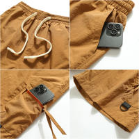 Shorts De Verano Para Hombre 2023 Nuevos Joggers Múltiples Bolsillos Casual Pantalones Sueltos Para Trabajo Exterior - details 4
