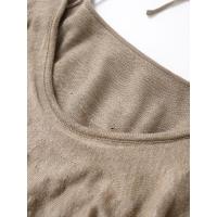OUWU- Y2k Suéter Para Mujer, Jerséis Cortos De Color Caqui, Top De Punto De Manga Larga, Prendas De Punto Con Volantes, Prendas De Vestir Exteriores Elegantes, Ropa Para Mujer - details 5