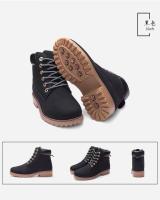 Botas de trabajo clásicas de cuero con cordones para hombre y mujer - details 5