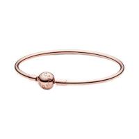 Pandora Chapado en Cobre Blanco Gruzo Plata Gold Rose Huesode Serpiente pulsera AMOR Amor pulsera - details 15