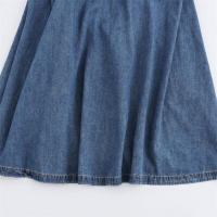 OUWU-Vestido Midi plisado con espalda descubierta y azul a la moda para mujer, vestidos Vintage elegantes con tirantes finos y cuello cuadrado para - details 5