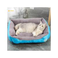 Cama cálida cuadrada para perro y gato, nido suave a prueba de humedad, elástico, con función de almohada para el cuello - details 1