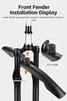 WEST BIKING-guardabarros para bicicleta de montaña, guardabarros ancho de liberación rápida para rueda de 26 a 29 pulgadas, Protector para ciclismo, accesorios para bicicleta - details 9