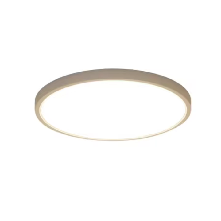 Goeco Lámpara de Techo LED Moderna 24W, IP44 Plafón de Techo Impermeable para Baño, 4500K Luz Natural para Sala de Estar, Dormitorio, Cocina, Comedor, 2160LM Iluminación Interior de Diseño Nórdico Sencillo, Lámpara Redonda Diá 30CM, Blanco, 220V - 1