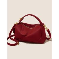 Bolso De Almohada Portátil Rojo Vintage Bolso De Viaje Mensajero De Hombro - details 1